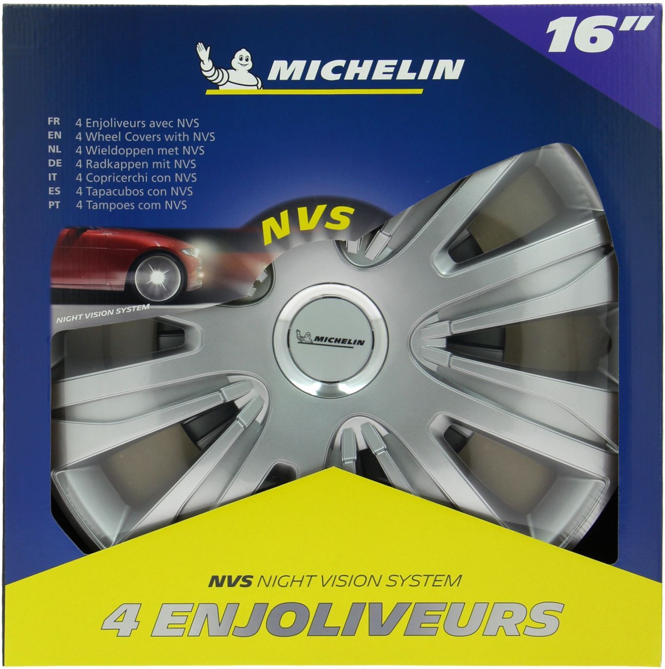 MICHELIN 4 wheel trims 16 Chromed NVS42