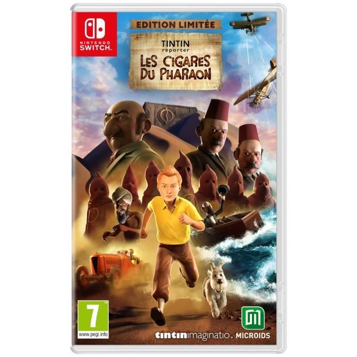 Tintin Reporter: Cigars of the Pharaoh - Nintendo Switch Game - Limited Edition