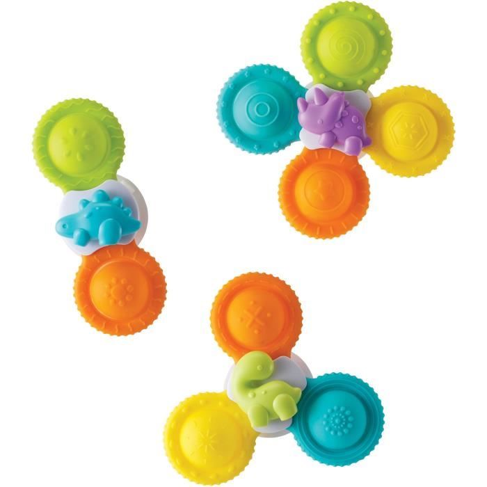 Set of 3 spinners - INFANTINO - 305289 - Silicone