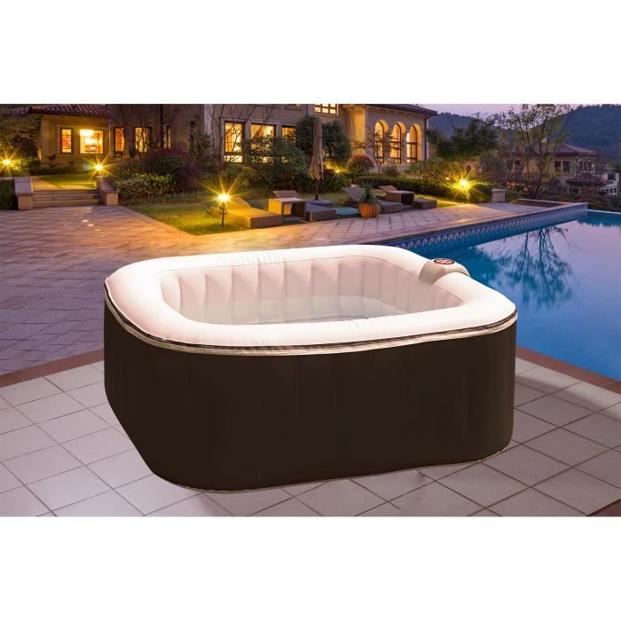 SUN SPA Laminated square inflatable spa 4 people - 1.57 x 0.67 m