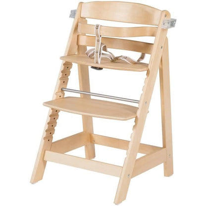 High chair - ROBA - SIT UP CLICK & FUN - Removable meal tray - Adjustable height - Up to 70 kg - Natural wood