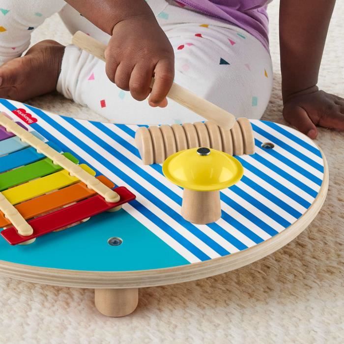 Fisher-Price HXT91 Wooden Musical Table with Percussion Instruments