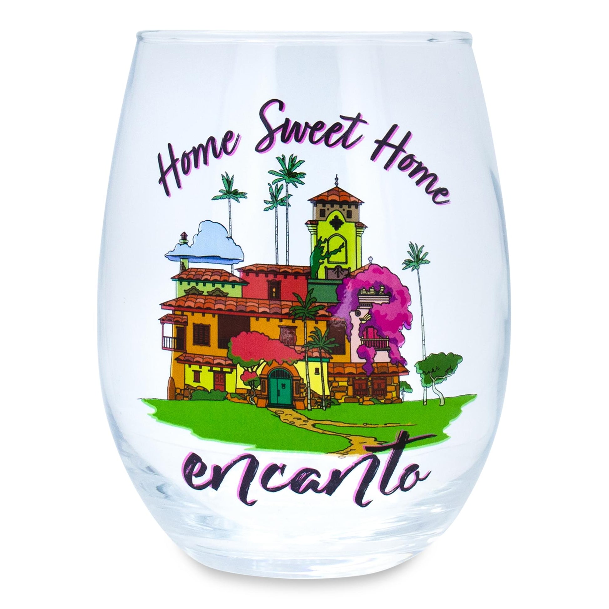 Disney Encanto "Home Sweet Home" Stemless Wine Glass | Holds 20 Ounces