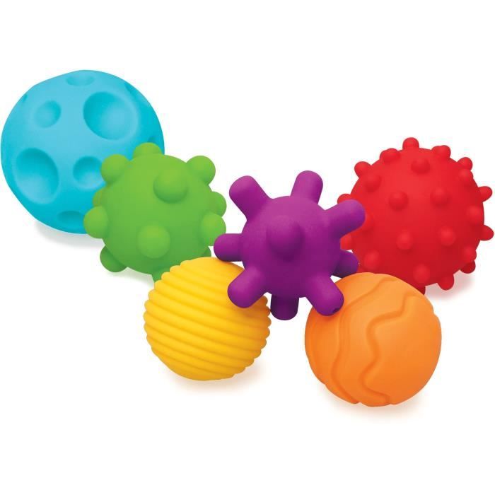 sensory balls - INFANTINO - Baby toy - Blue color - Soft plastic