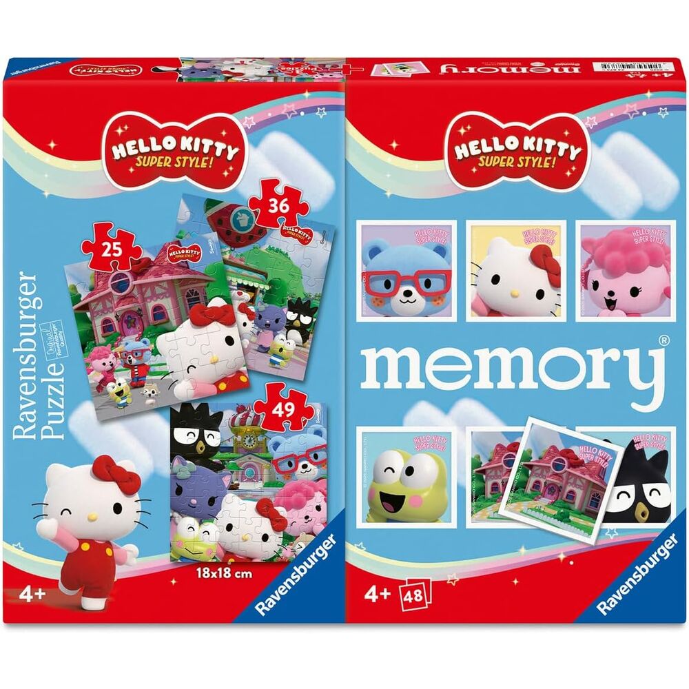 Hello Kitty 3 puzzles + memory multipack
