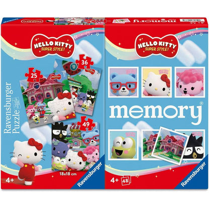 Hello Kitty 3 puzzles + memory multipack