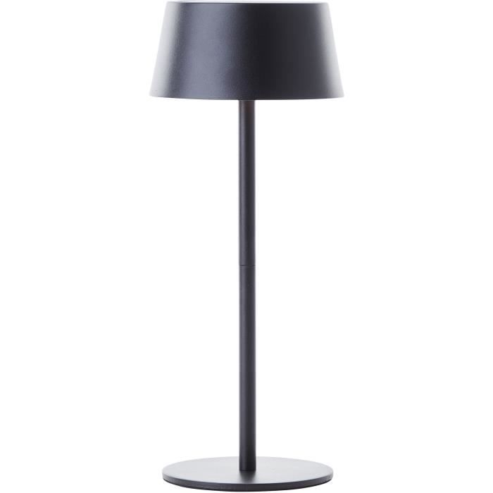 Outdoor table lamp - BRILLIANT - PICCO - LED and solar - Metal and plastic - 5 W - Frosted black