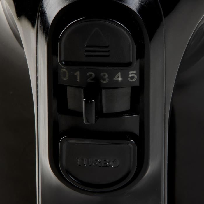 Electric mixer - DOMO - DO9258M - 800 W - 5 speeds + Turbo - Black / Steel