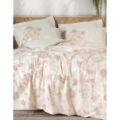 Bedding set - 1 duvet cover 220 x 240 cm + 2 pillowcases 60 x 60 cm - 100% cotton - Beige