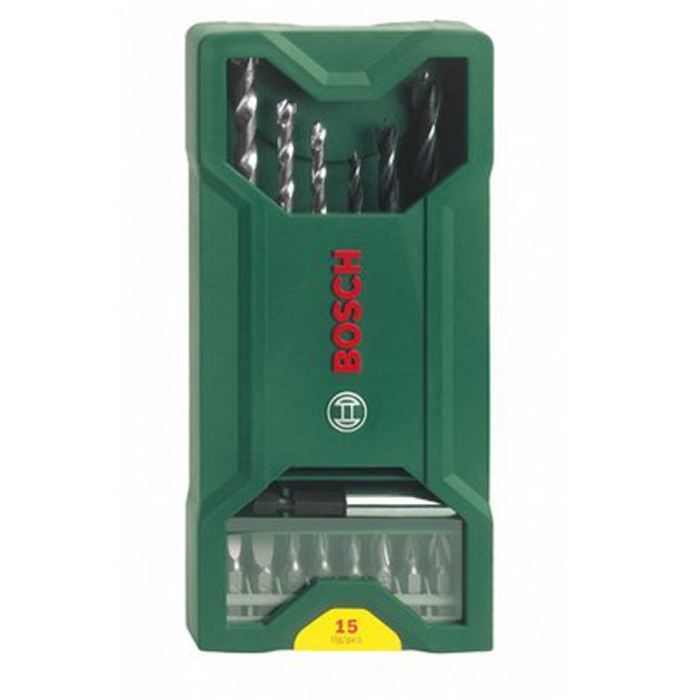 BOSCH Mini X-Line 15 Piece Drilling & Screwing Set