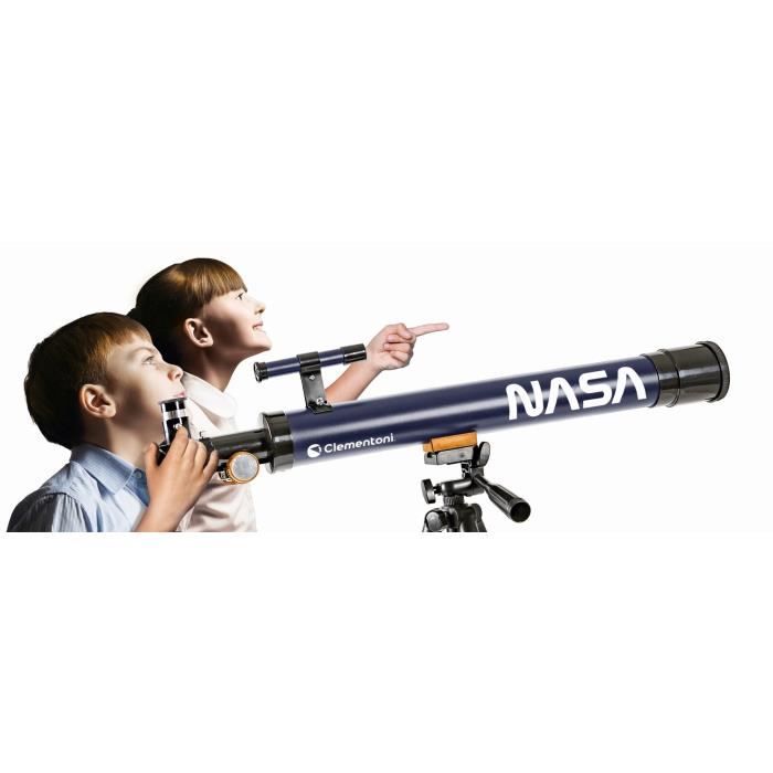 Clementoni - Science and play - NASA 50mm object telescope - Tripod extendable up to 127 cm