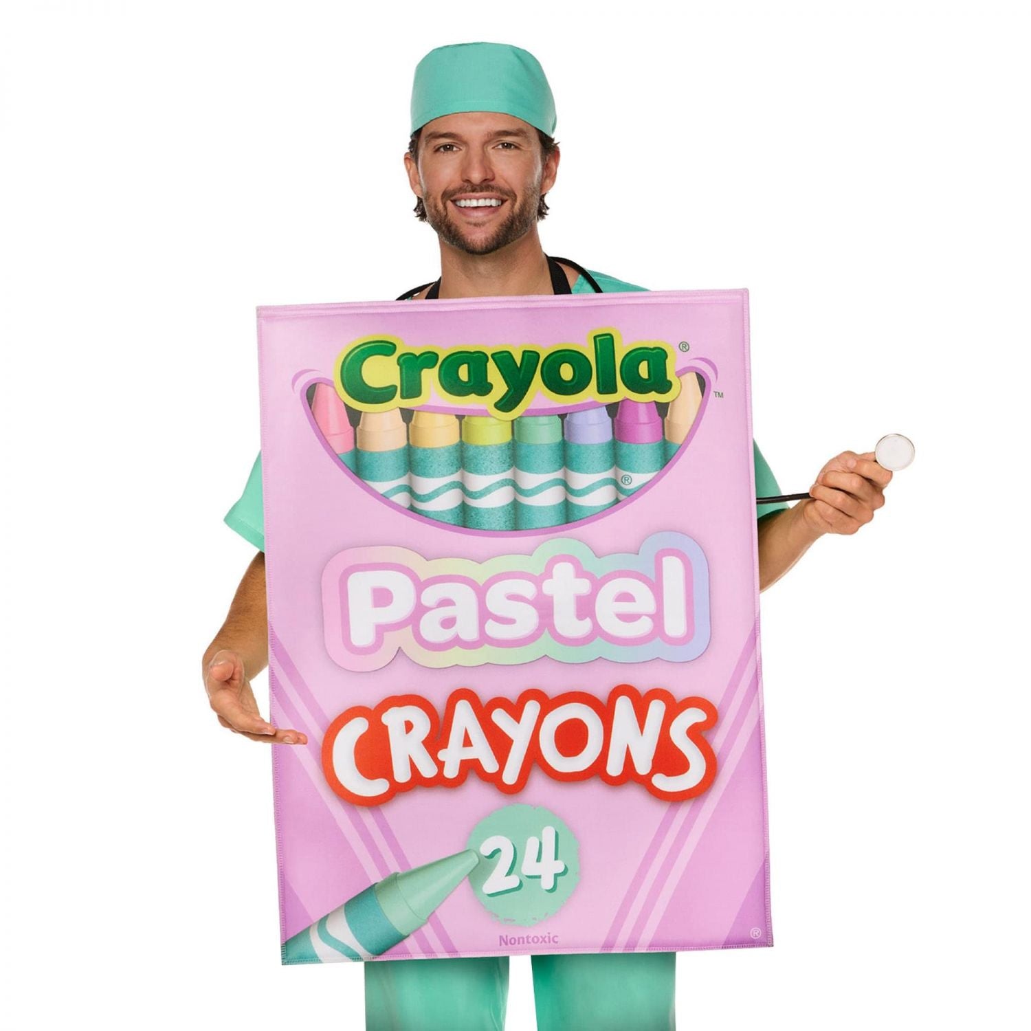 Crayola Crayon Pastel Box Quik Change™ Adult Costume | One Size