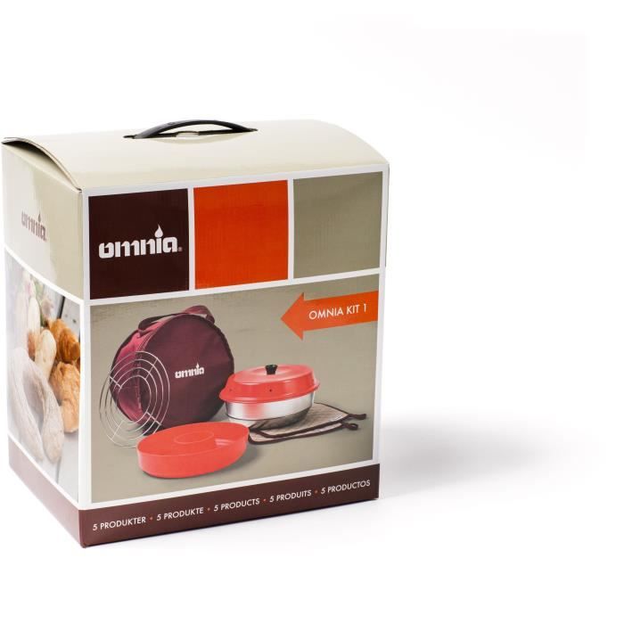 Omnia Pack 1: Oven + Bag + 2 Potholders + Grid + Silicone mold