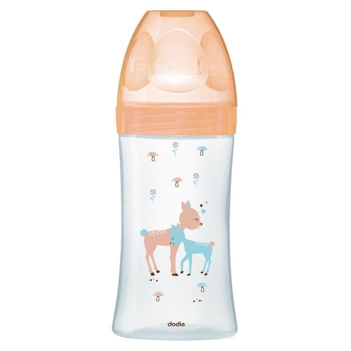 DODIE Bottle Sensation Glass 270ml Beige Biche - 0-6 Months