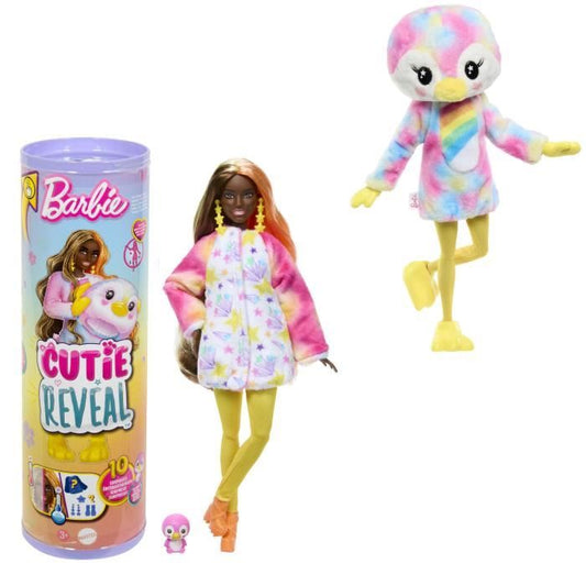 Barbie-Barbie Cutie Reveal-Colorful Dream Penguin Doll and 10 Surprises HRK40