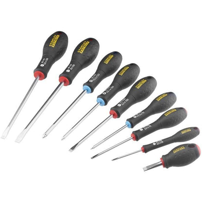 Set of 9 Screwdrivers - STANLEY FATMAX - FMHT65424-0 - Electrician + Mechanic + Pozidriv