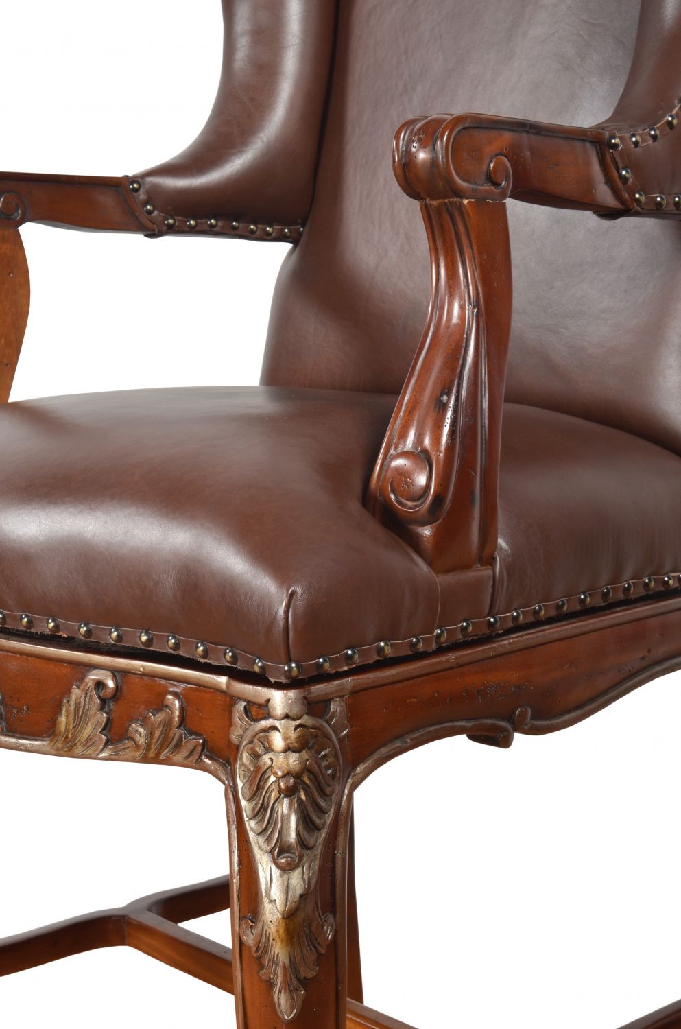 The Deluxe Leather Swivel Bar Stool