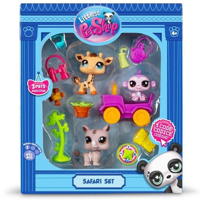 BANDAI - Littlest Pet Shop - Safari Pack - 3 animals and accessories - BF00524
