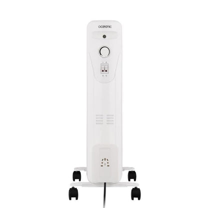 Electric radiator oil bath 2500W Oceanic - 3 powers - 11 elements - White - Mobile