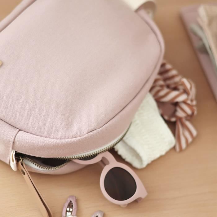BEABA, Powder pink canvas baby toiletry bag