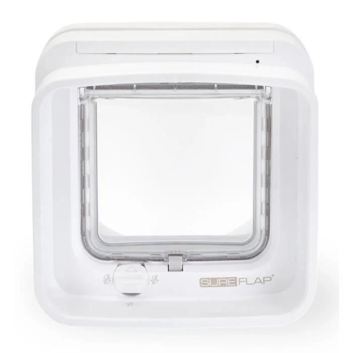 SUREFLAP Chatiere A electronic chip DualScan - White - 142 mm x 120 mm (Memorization of a maximum of 32 chips)