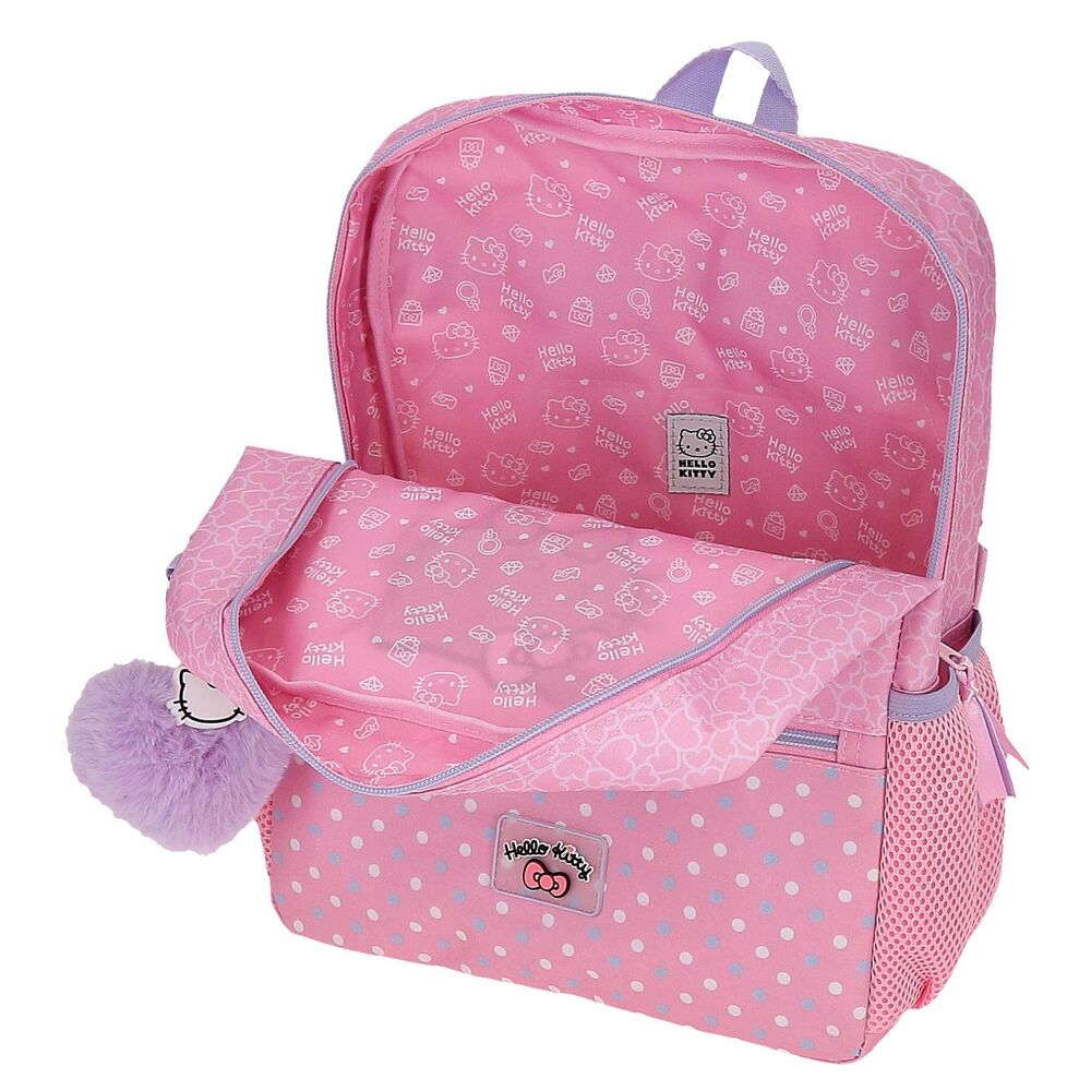 Hello Kitty Hearts & Dots adaptable backpack 33cm