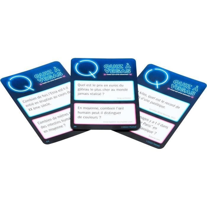 QUIZ IN VEGAS - GAMES - HNY92 - MATTEL FAMILY GAMES