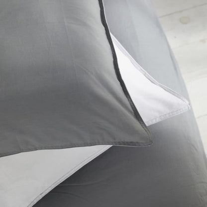 Duvet cover - TODAY - CHARME - 57 thread count cotton - Light grey x Dune Constance - 260 x 240 cm