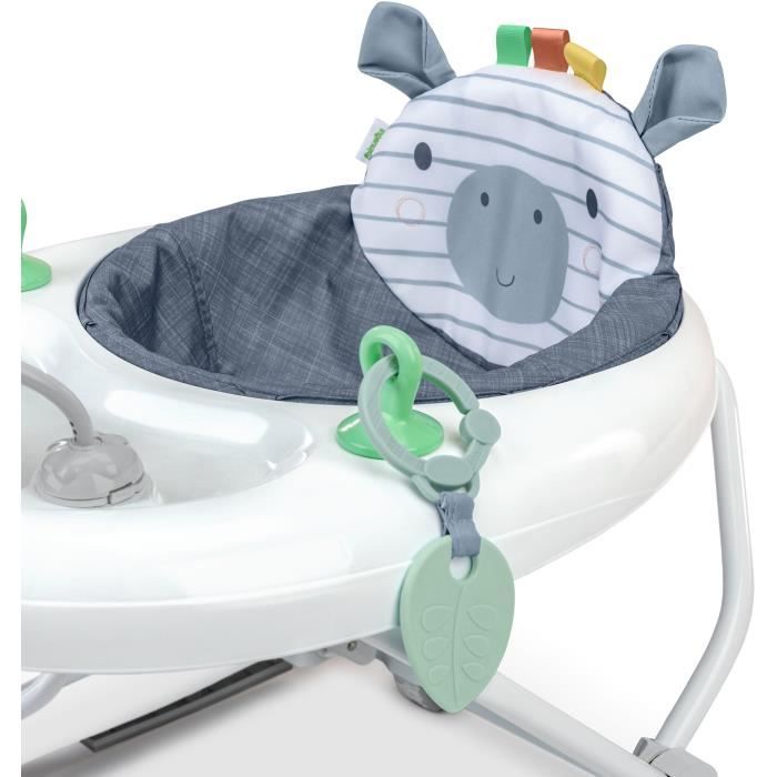 Walker with activities - INGENUITY - Chambray Collection - Comfortable and padded backrest - 3 heights - Foldable