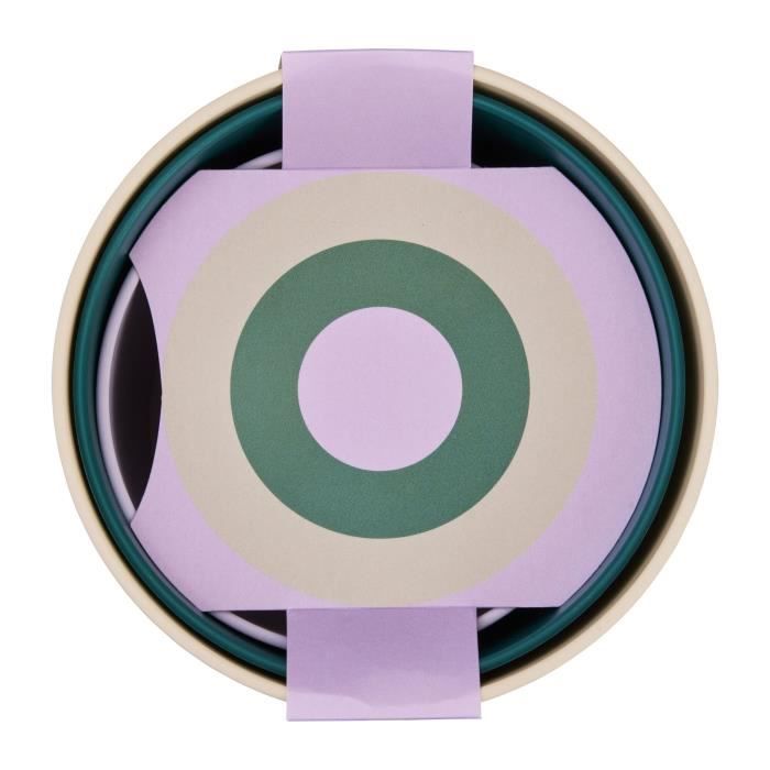 Flower pot - Elho - Lex Pott - Set 14 - White Green Purple - L 14 x W 13.8 x H 12 cm - Indoor - 100% recycled