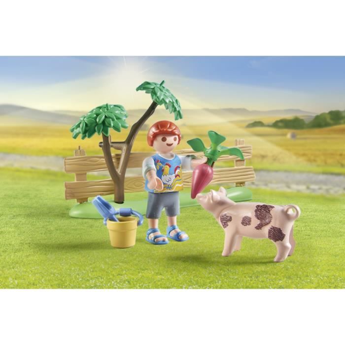 PLAYMOBIL 71443 Grandparents and vegetable garden - Country - Ages 4 and up