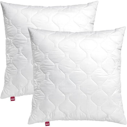 Abeil batch of 2 quilted memory pillows - 60x60 cm - White
