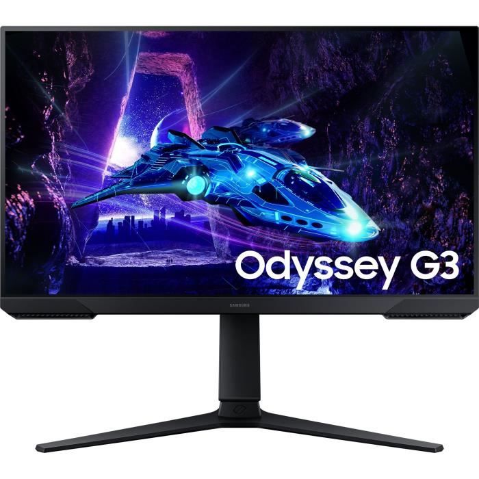 PC screen - SAMSUNG - ODYSSEY G3 G30D - 24 FHD - VA panel - 180Hz - 1ms - Pivot/Orientable - 1 DP - Black