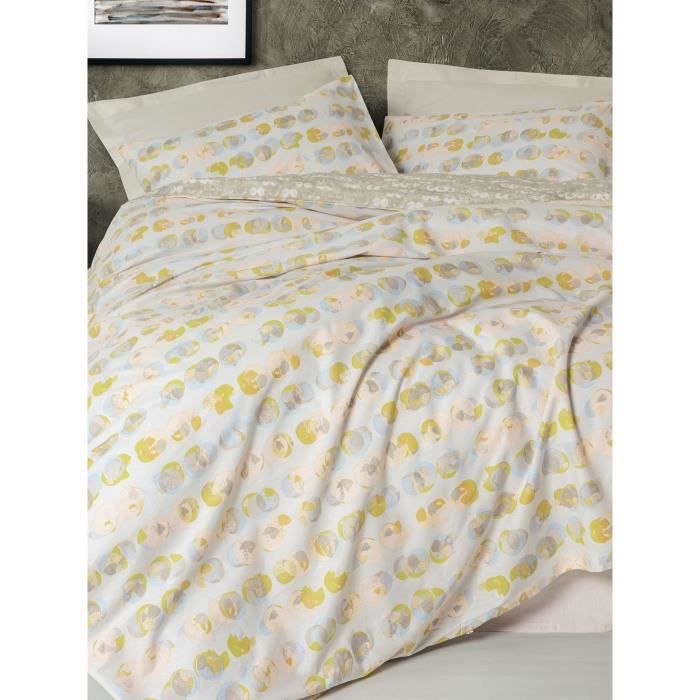 Bedding set - 1 duvet cover 220 x 240 cm + 2 pillowcases 60 x 60 cm - 100% cotton - Beige