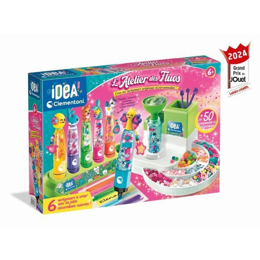 Clementoni- L'atelier des fluos - Creates 10 fluorescent highlighters - Made in Italy