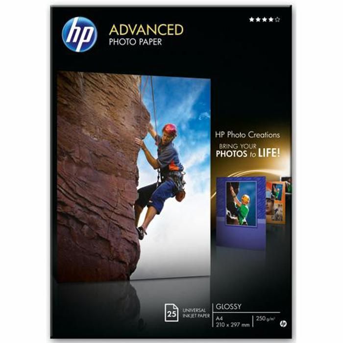 HP Q5456A Photo Paper - 25 Sheets A4 - Pack of 1 - Glossy