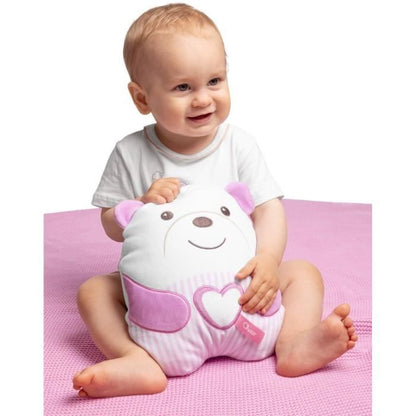 Soft Teddy Bear Plush - CHICCO - Pink - From birth