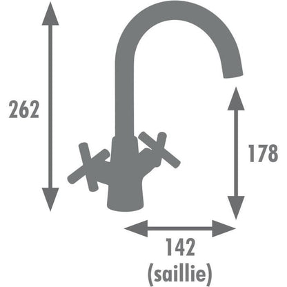 Edouard Rousseau - NANKA Sink Mixer - Black