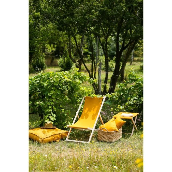 Stapled deck chair - PRIVATE GARDEN - Cumin - F100