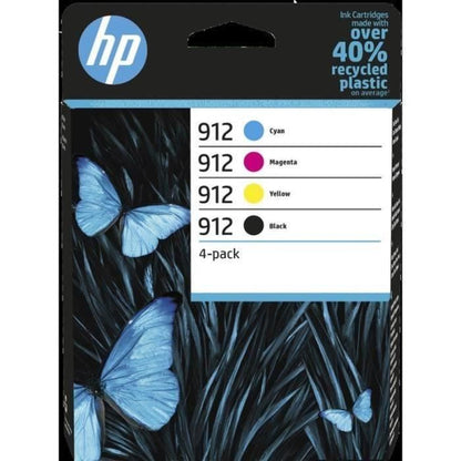 HP 912 pack of 4 original ink cartridges, black / cyan / magenta / yellow (6ZC74AE) for HP OfficeJet / OfficeJet Pro 8010/8020