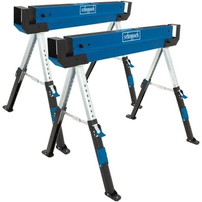 Lot of 2 Scheppach 820 mm trestles - MWB600