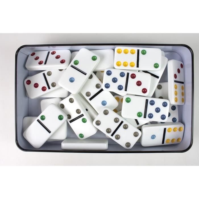TACTIC Domino Double 6 - Metal Box