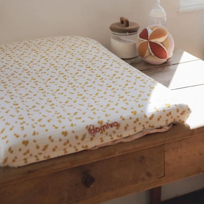 Changing mat - DOMIVA - Honey Moon - Ultra comfortable - Reversible and removable cover