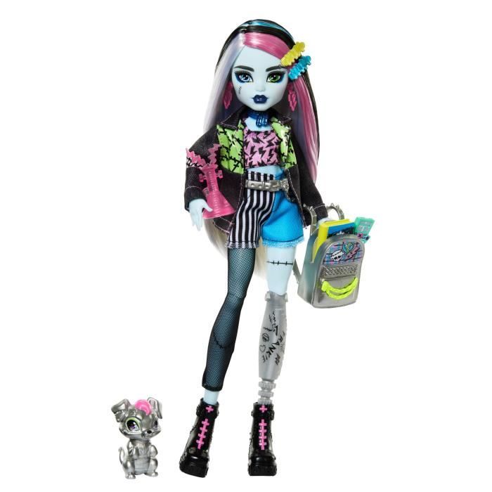 Monster High Frankie Stein Doll with Animal and Accessories HXH73