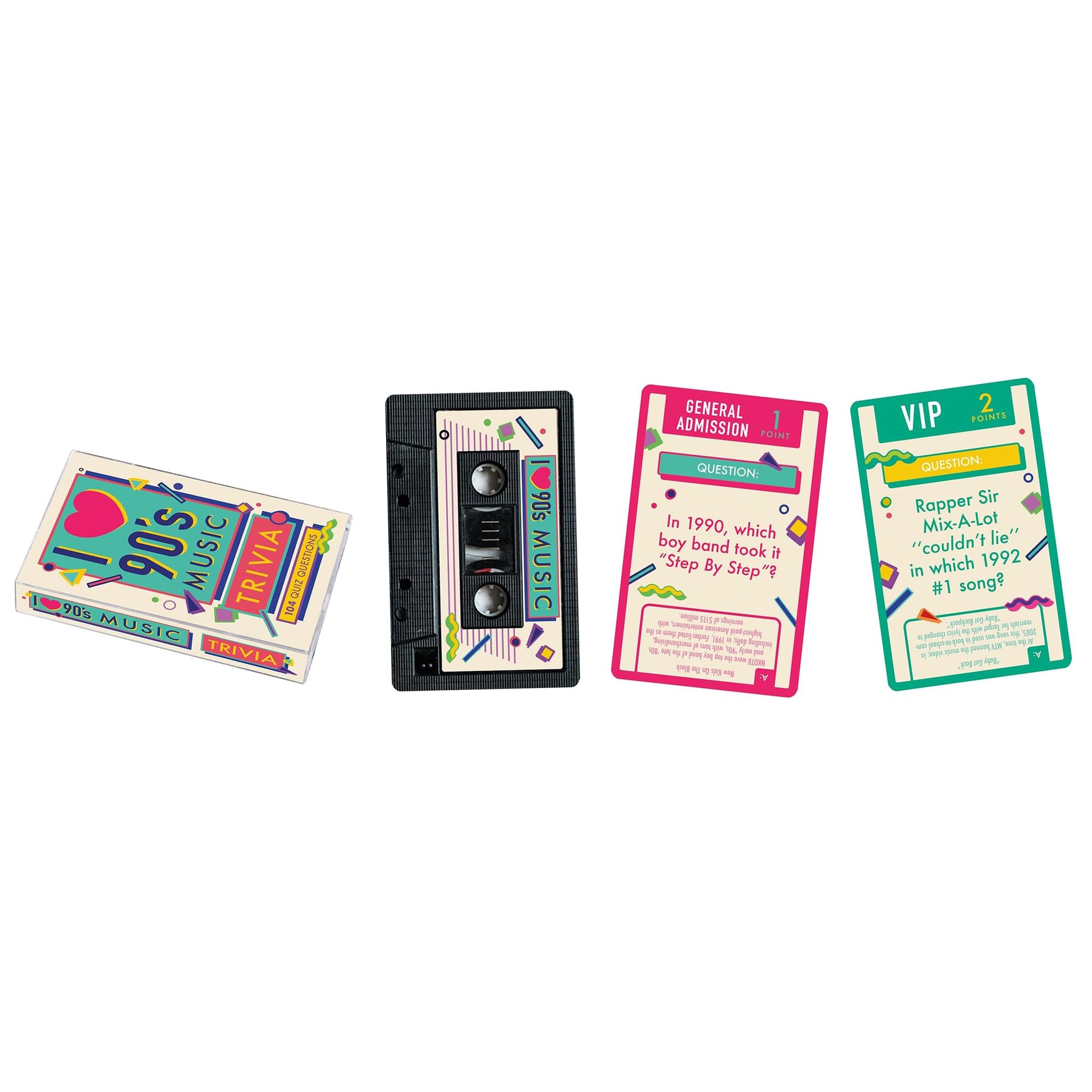 90s Music Trivia Card Game