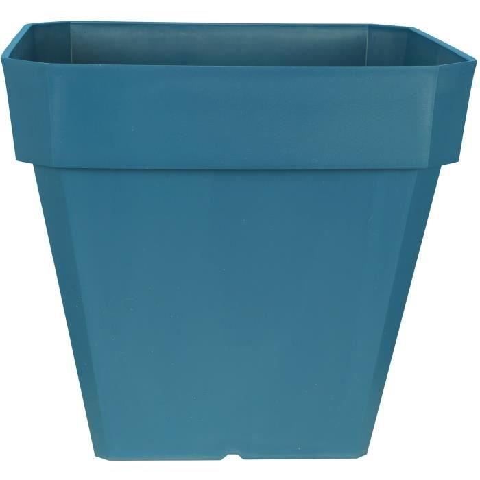 RIVIERA SOLEILLA square flower box - Plastic - 50x50 cm - Blue