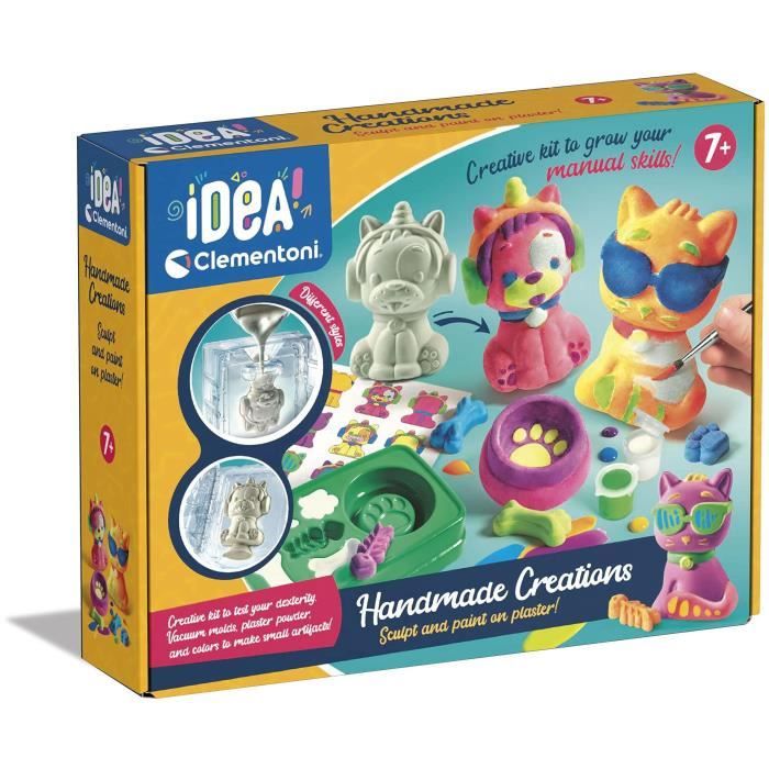 Clementoni - Create Creation of plaster animals - Creative leisure - Made in Italy
