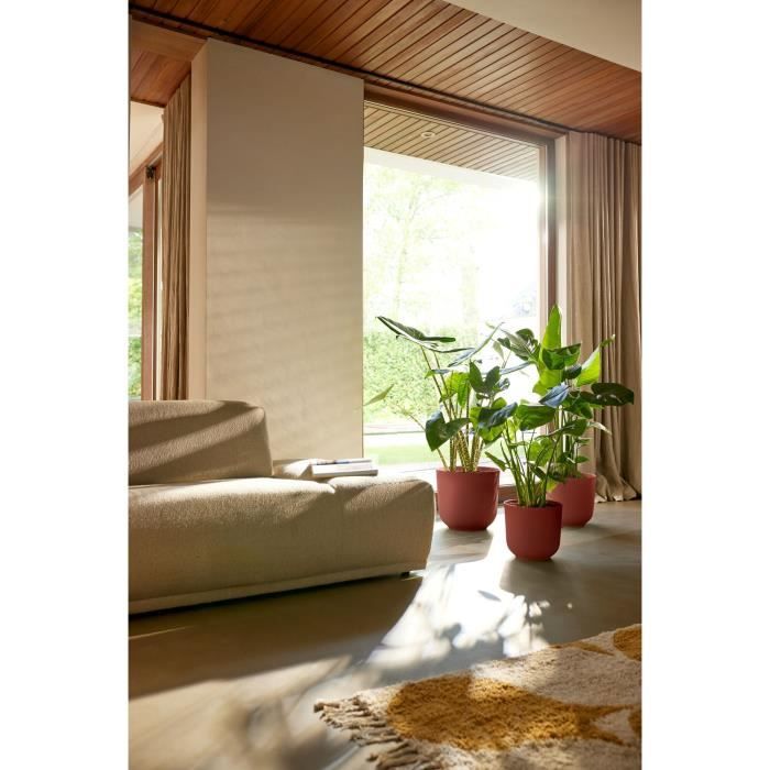 Flower pot - Elho - Jazz Round - Red - L 35 x W 34.5 x H 32 cm - Indoor - 100% recycled