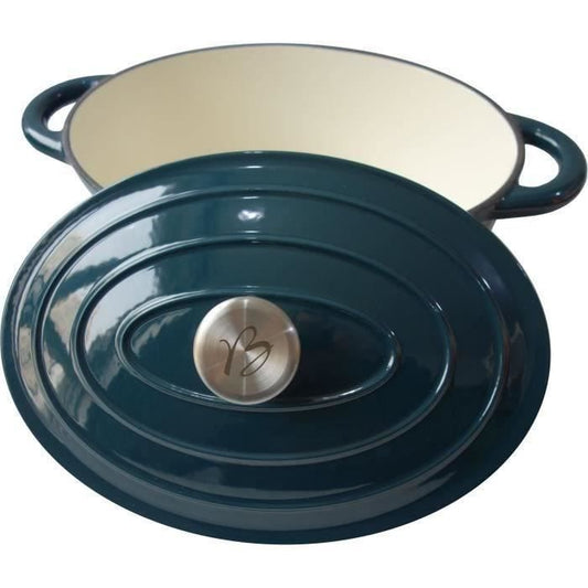 BAUMALU casserole dish 30 cm - Oval shape - Blue green