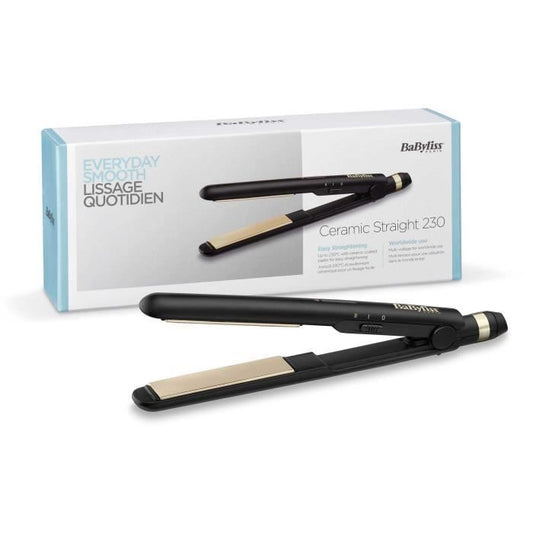 BaByliss ST089E - BaByliss Straightener - 2 temperature settings - Up to 230 ° C - Ceramic plates - Heat-resistant mat